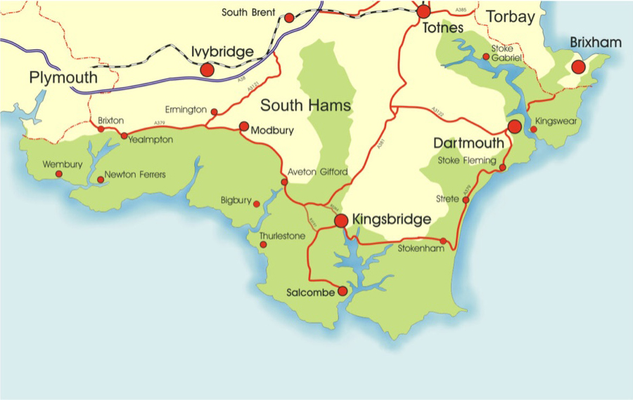 Green is the colour of the South Devon AONB
